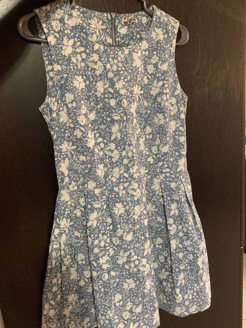 Blue floral dress